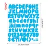 12 pegatinas diferentes de letras y números, individualmente de 1 pulgada, altamente personalizables para decoración DIY de cuadernos y diarios
