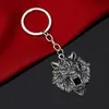 Serie Animal Dominante Retro Europeo y Americano Forma de Cabeza de Lobo Cabeza de Tigre Cabeza de León Colgante de Llavero Personalizado para Hombre