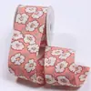 Cinta de Doble Cara con Estampado Floral Pequeño Fresco Estilo Pastoral para Moño DIY, Pasador de Pelo, Diadema, Correa para Envolver Regalos