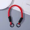 Cordão de Celular Colorido com Fivela Dupla Artesanal Portátil Corda de Pulso Anti-perda Chaveiro Versátil Simples Pingente de Bolsa