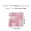 Baño Cocina Piso Pared Impermeable Resistente al Aceite Autoadhesivo PVC Simulación Azulejo 2D Pegatinas Pegatinas de Año Nuevo 2026