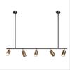 Suministro transfronterizo de candelabro de hierro negro + dorado para cafetería, bar, tienda de ropa, centro comercial, ambiente simple posmoderno