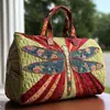 Nova Marca Independente Série Libélula Bolsa de Viagem Acolchoada de Algodão, Bolsa de Yoga Feminina Estampada da Moda, Bolsa de Mão