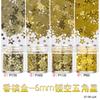 Amazon nova 6mm oca cinco pontas estrela Pó Glitter facial palco maquiagem decoração unha joia fábrica atacado