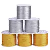 Ventas Directas de Fábrica Hilo Trenzado Dorado y Plateado Cuerda Delgada Joyería Pulsera Cuerda para Mano Cuerda para Collar Material para Manualidades DIY Hilo