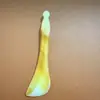 Palo para estirar tendones, Tabla raspadora facial, Palo de lifting, Tabla raspadora de belleza de imitación, Palo de resina con forma de cuerno para estirar los músculos oculares, Palo de masaje para estirar tendones