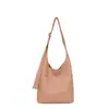 Bolso de hombro transfronterizo de gran capacidad, bolso hobo, bolso tipo cubo, bolso tote de moda, cuero suave, bolso vintage para el día a día
