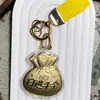Llavero de Oro Puro 999 Bolsa de la Suerte para Atraer Riqueza y Prosperidad, Colgante de Bolsa, Cadena para Teléfono, Venta al por Mayor de Fábrica