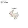 Anillo de apertura geométrica de acero de titanio con presión de aceite de venta caliente transfronteriza, resistente a la decoloración, estilo INS, anillo de acero inoxidable para mujer chapado en oro de 18k