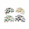Nova Liga Queimada Azul Acessórios Óleo Gota Imitação Cloisonne Antigo Hanfu Material Handmade DIY Hair Crown Hairpin Headwear
