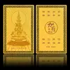 Fornecedor de Cartão de Metal do Bodhisattva Samantabhadra de Nanwu Shifang, Cartão Samantabhadra de Emeishan, Cartão Dourado de Liga de Alumínio-Magnésio