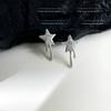 Aretes de Estrella Líquida Nicho Personalizados para Mujer Dulces Cool Viento Frío Aretes de Zirconia Moda de Alta Gama Elegantes
