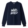 Impresión por Inyección Directa Estilo Retro Americano Japonés Sudadera con Cuello Redondo Unisex para Pareja Capa Base Sudadera con Capucha Sudadera Trendy para Jóvenes