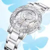 Reloj Yaponi Moda Sueño Mariposa Grande Lujo Ligero Reloj Estudiante Lugar de Trabajo Versátil Resistente al Agua Incrustado de Diamantes Reloj de Cuarzo para Mujer