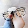 Chiai - Nuevas gafas para miopía TR90 con montura gruesa, estilo coreano, personalizadas, lisas, con espejo, estilo vintage, decorativas.