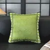 Almohada Decorativa de Lujo Ligero Americano Color Té con Leche Jacquard de Terciopelo de Alta Calidad Cubierta para Cojín de Respaldo de Sofá, Sala de Estar, Mesita de Noche Estilo Moderno de Mediados de Siglo