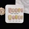Butter Star Unhas Usáveis Novo Estilo Peças de Nail Art Olho de Gato com Contas de Vidro Adesivos de Unha Pré-fabricados