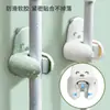 Soporte para fregona de gancho, instalación sin taladro, adhesivo fuerte, estante de almacenamiento resistente, sin clavos, clip de pared para fregona sin rastro