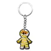 Serie de Halloween Más Vendida Transfronteriza Dibujo Animado Goma Suave de PVC Llavero de Metal Colgante para Bolso Accesorio Decorativo Pequeño DIY