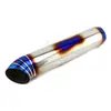 Tubo de escape azul horneado modificado para coche 65-76 mm aleación de aluminio silenciador decorativo personalizado tubo de escape recto azul horneado