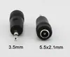 Adaptador de alimentação para laptop DC5.5*2.1 fêmea para 2.5/3.5/4.0mm macho (compatível com conectores DC macho e fêmea)