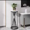 Suporte de Flores de Mármore Nórdico Sala de Estar de Chão ao Lado da TV Ferro Forjado Varanda Simples Multi-Camadas Rack para Vasos de Plantas e Flores