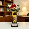 Flores de Ganchillo con Hilo de Alta Gama Transfronterizas para Temporada de Graduación, Día de la Madre, Día del Maestro, Premios de Competición y Regalos de Flores Artificiales