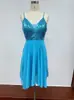 Vestido de Noche Estilo Hada Europeo y Americano Transfronterizo 2024 con Lentejuelas, Vestido de Anfitriona de Moda para Banquetes, Vestido de Brindis de Moda