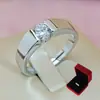 Anel Falso para Casamento de Homem, Tamanho Grande, Anel Adereço com Diamante Sintético para Cena de Casamento, Anel Aberto Ajustável para Fotografia