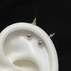 Clavo de Hueso de Oreja Cónico Deviruchi Acero de Titanio Color Libre Tornillo Puntiagudo Clavo de Cartílago Auricular Clavo de Hueso Blando Ins Clavo de Labio