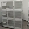 Gaiola de Criação de Gatos, Gaiola de Criação de Três Camadas, Casa de Gato Villa de Madeira Maciça de Espaço Livre para Uso Doméstico, Abrigo para Gatos, Armário para Gatos, Gaiola para Gatos