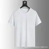 Camiseta de manga corta holgada, talla grande, de seda helada para hombre, cuello redondo, estilo atlético casual, secado rápido, top versátil