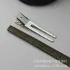 Pinza de doble horquilla plana de 4,6 cm, precio bajo, comercio exterior, sin costuras, de acero inoxidable, para joyería DIY, accesorios al por mayor