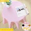 Mantel de Mesa Redonda Antiescaldante Antiaceite Desechable Corazón de Niña ins Redondo Cuadrado pvc Mantel de Mesa de Centro Tela