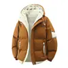 Chaqueta Abrigo de Algodón Estilo Pareja con Capucha 8855 Ropa Cálida de Algodón para Jóvenes Ropa de Algodón para Hombre Ropa de Invierno Falso Dos Piezas