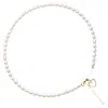 2025 Nuevo Popular Collar de Gama Alta Lujo Ligero Perla de Corazón de Agua Dulce Perla de Semilla de Mijo Collar Versátil Cadena para Suéter