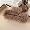 Pinza de Pelo de Felpa para Otoño e Invierno, Tamaño Grande para Cabello Grueso, Nuevo Modelo 2026, Pasador de Alto Nivel Estilo Coreano para Recogido en la Parte Trasera de la Cabeza, Accesorio para el Cabello para Mujeres