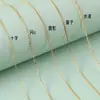 Colar de Prata Esterlina S925 Corrente Lisa Feminina Corrente Única Cruz Flash O Caixa Corrente Cobra Redonda Onda d'Água Corrente de Clavícula DIY Luxo Simples Acessível