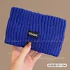 2026 Headband de Tricô Outono/Inverno Feminino Lenço Feminino Chapéu de Lã Cobertura de Cabeça Pós-parto Gorro Esportivo Preto