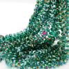 Cuentas de cristal de 10 mm para rueda con agujero pasante, accesorios de joyería hechos a mano, DIY, aretes, collar, pasador para el cabello, diadema, Navidad