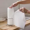 Venda Direta da Fábrica Pano de Limpeza para Cozinha e Louça Não Tecido Descartável Polpa de Madeira Pano Preguiçoso 5 Rolos com Suporte de Aço Inoxidável