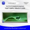 Tela LCD Lvds de 12,3 polegadas 1920*720 Tela Nua Display LCD Tela de Controle Central do Carro Display LCD em Tira