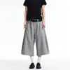 Pantalones rectos, cropped, versátiles para usar en capas, estilo nuevo, shorts casuales a rayas de alta gama para hombre, estilo fino de verano
