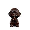 Talla de Madera de Ébano de una Figura de Mono, Adorno de Mono No Enojado, Mono del Zodiaco, Linda Decoración de Escritorio, Compatible con los Cinco Elementos, Feng Shui