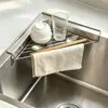 Estante triangular de cocina para esponja y estropajo escurridor de acero inoxidable engrosado escurridor de fregadero