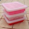 Bandeja de Hielo de Silicona de 9 Compartimentos con Tapa Molde para Cubitos de Hielo DIY Caja Suplemento Alimenticio para Bebé Suministros de Cocina Bandeja de Hielo de Congelación Rápida