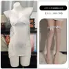 Lingerie floral com costas e nádegas à mostra, camisola transparente, bojo de tule, vestido de casa com alças franzidas A066 Lingerie Erótica