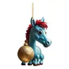 Decoración Navideña de Árbol de Navidad de Animales Ponis Monta a Caballo Producto Nuevo Transfronterizo para la Fiesta Popular de Natal Celebrada por la Familia
