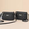 Bolsa Feminina de Ombro Transversal de Couro Macio de Grande Capacidade para Mães, Bolsa Casual para Compras e Supermercado, Bolsa Pequena