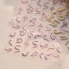 Pegatinas doradas para uñas Tomoni, papelería japonesa popular, pegatinas para uñas para niños, dragón, serpiente, volando, pegatinas auxiliares para arte de uñas